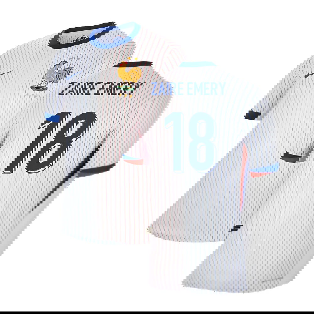 2024-2025 France Away Dri-ADV Match Shirt (Zaire Emery 18)