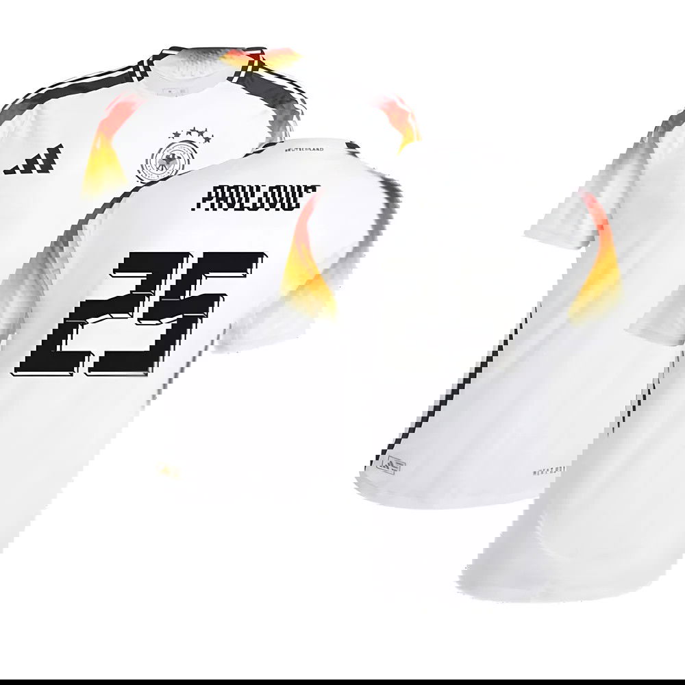 2024-2025 Germany Authentic Home Shirt (Pavlovic 25)