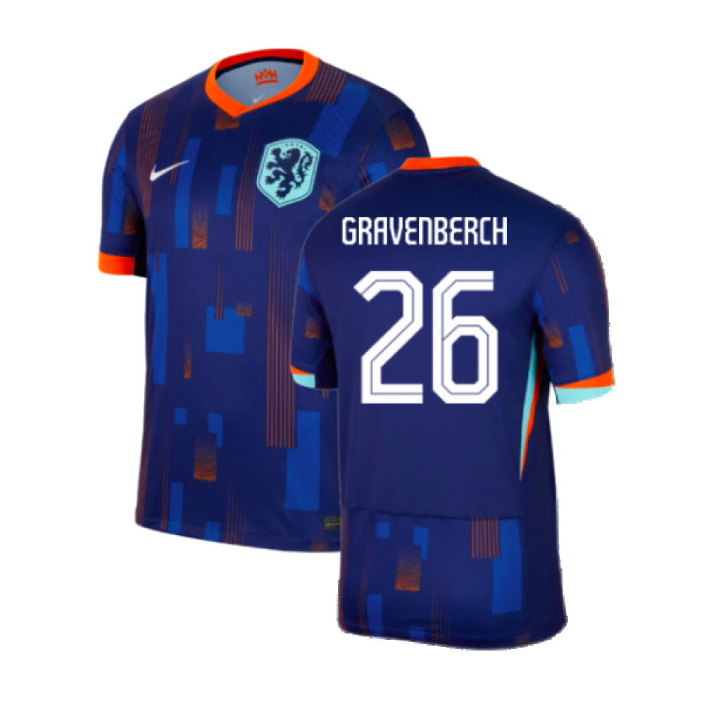 2024-2025 Netherlands Away Shirt (Gravenberch 26)