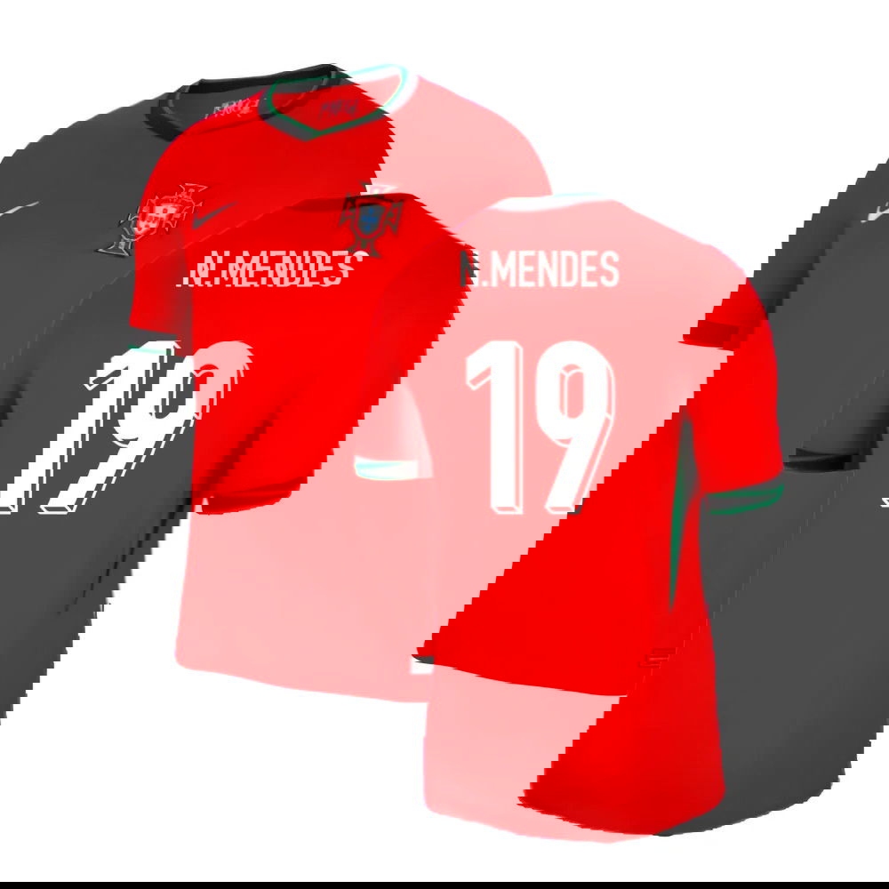2024-2025 Portugal Home Shirt (N.Mendes 19)