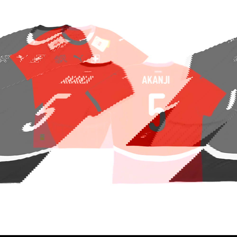 2024-2025 Switzerland Home Shirt (Akanji 5)