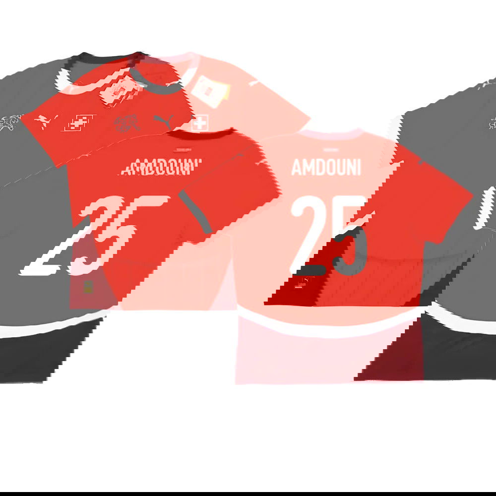2024-2025 Switzerland Home Shirt (Amdouni 25)