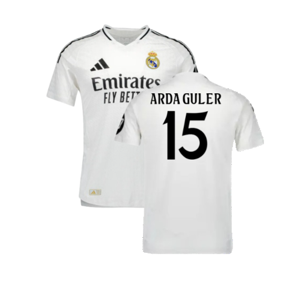 2024-2025 Real Madrid Authentic Home Shirt (Arda Guler 15)