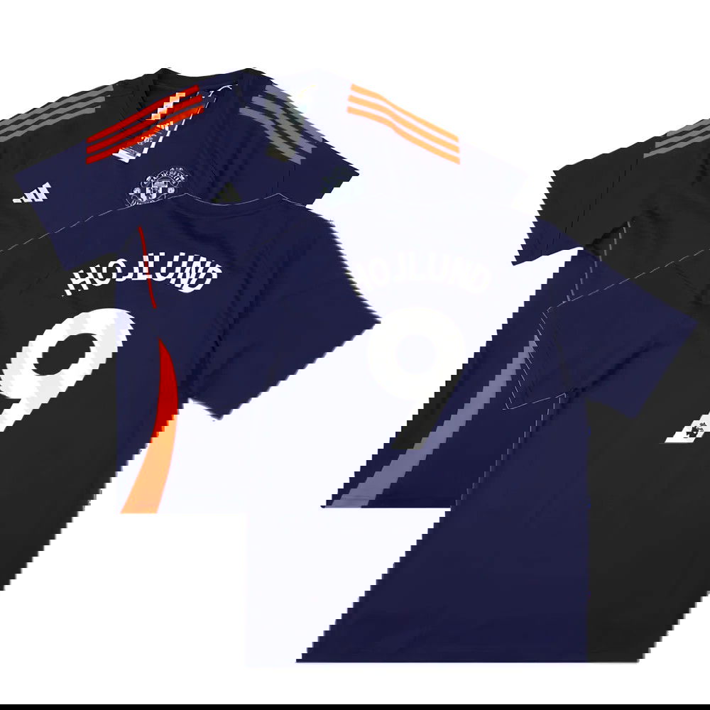 2024-2025 Man Utd Training Tee (Night Indigo) (Hojlund 9)