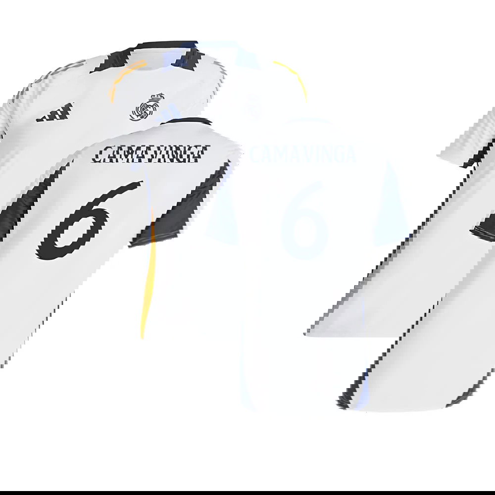 2024-2025 Real Madrid Training Shirt (White) (Camavinga 6)