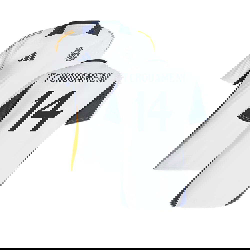 2024-2025 Real Madrid Training Shirt (White) (Tchouameni 14)