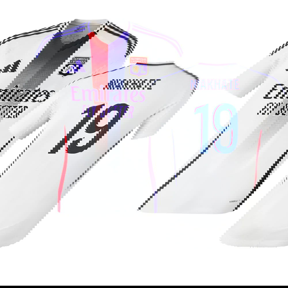 2024-2025 Olympique Lyon Home Shirt (Niakhate 19)