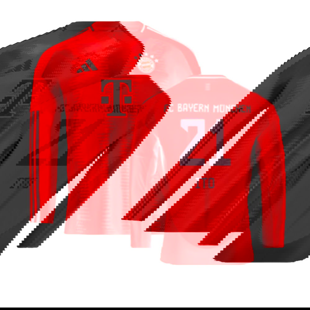 2024-2025 Bayern Munich Long Sleeve Home Shirt (Ito 21)