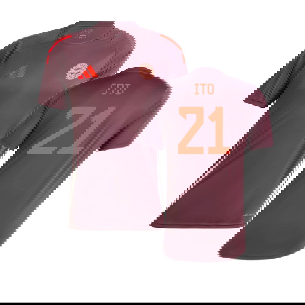 2024-2025 Bayern Munich Training Shirt (Shadow Maroon) (Ito 21)