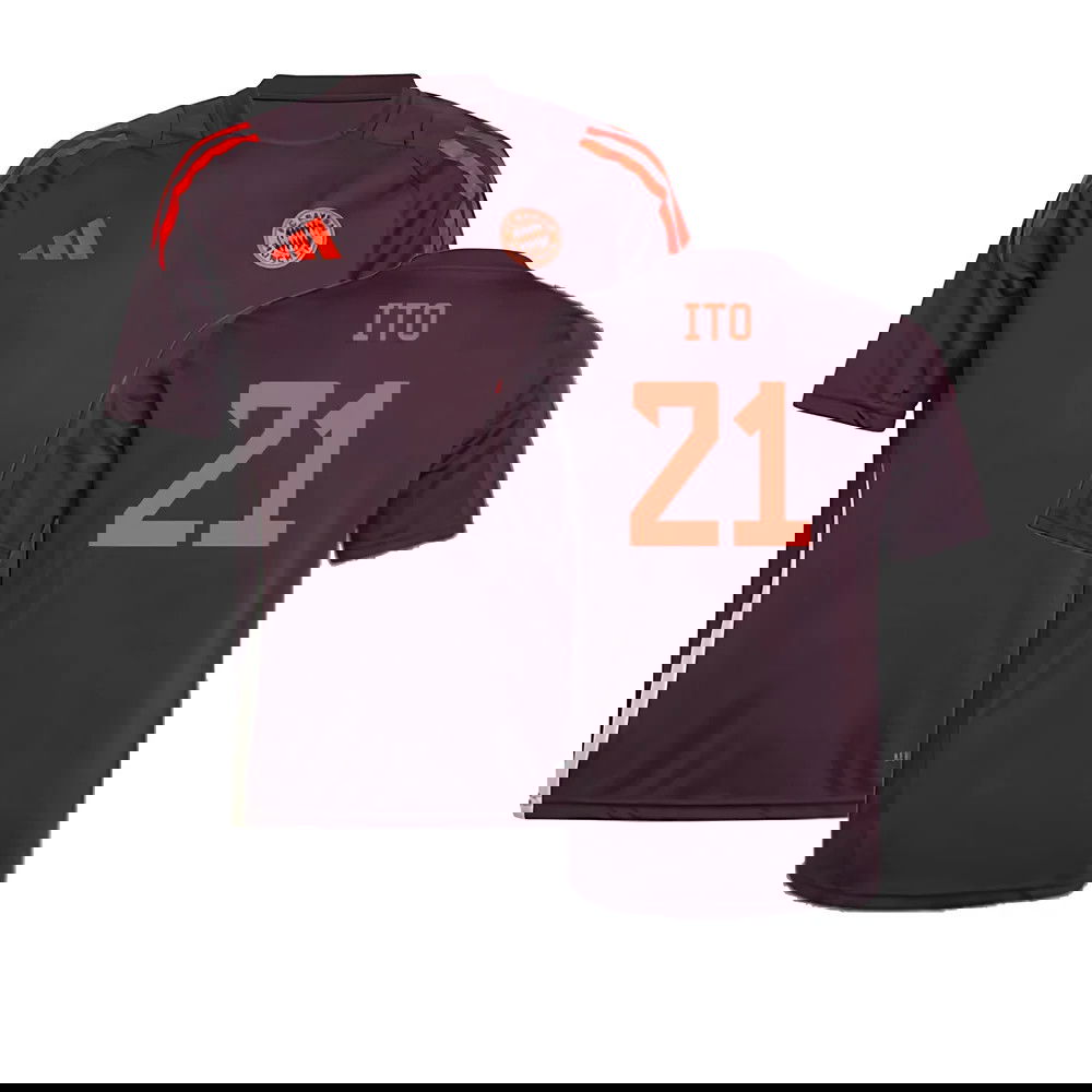 2024-2025 Bayern Munich Training Shirt (Shadow Maroon) - Kids (Ito 21)