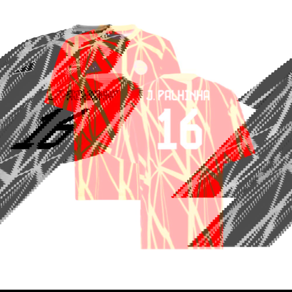 2024-2025 Bayern Munich Pre-Match Shirt (Red) (J. Palhinha 16)