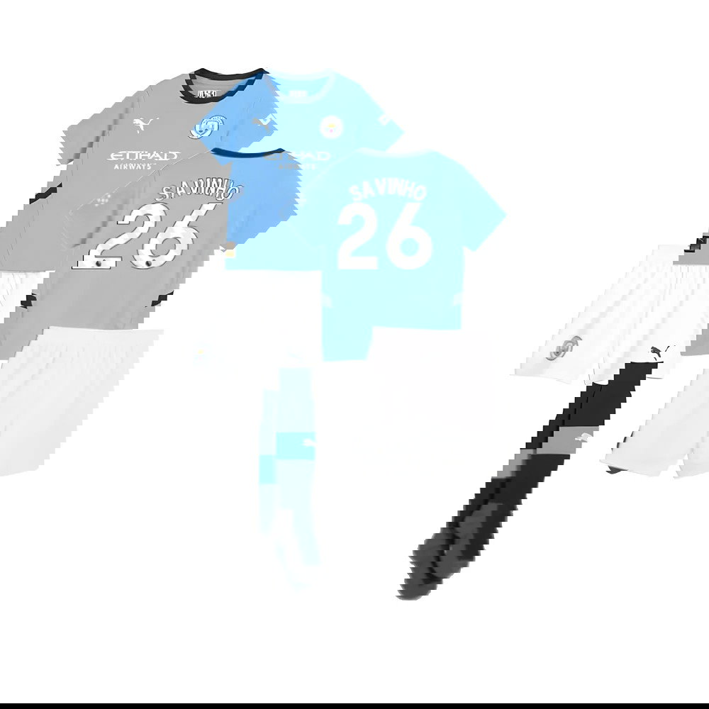 2024-2025 Man City Home Mini Kit (Savinho 26)
