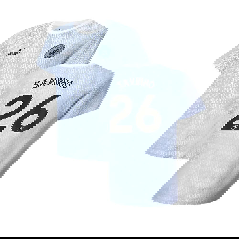 2024-2025 Man City ftblCulture Tee AOP (Light Blue) (Savinho 26)