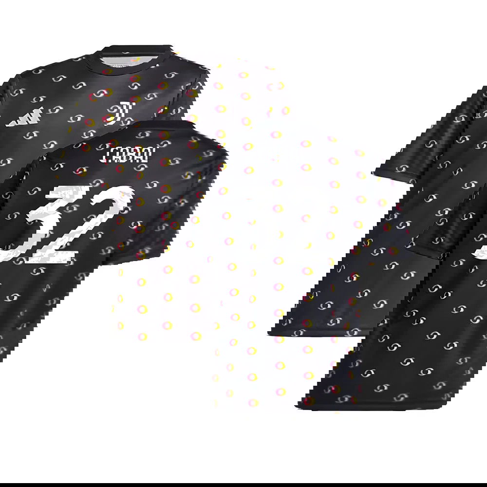 2024-2025 Juventus Pre-Match Shirt (Black) - Kids (Cabal 32)