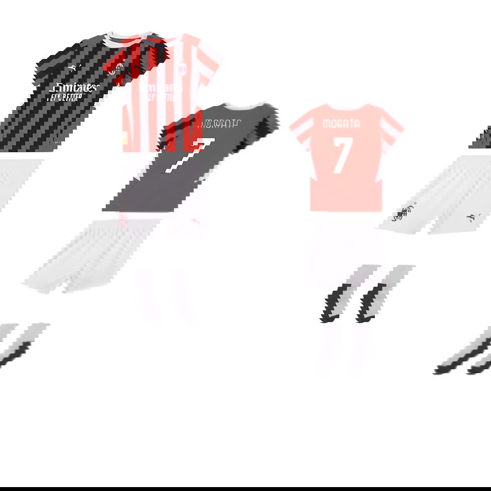 2024-2025 AC Milan Home Baby Kit (Morata 7)