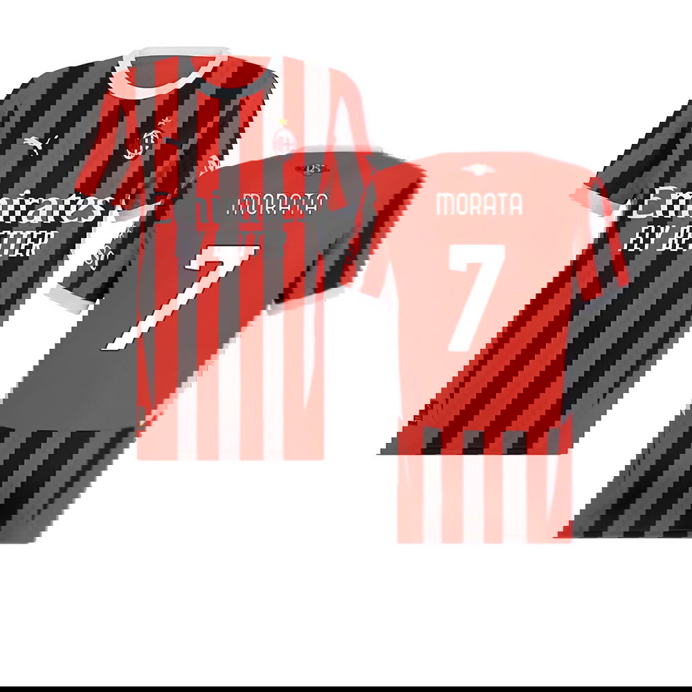 2024-2025 AC Milan Home Shirt (Womens) (Morata 7)
