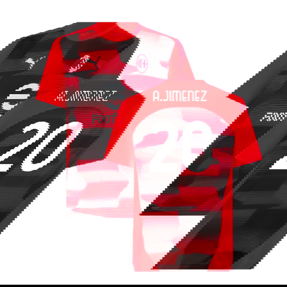2024-2025 AC Milan Prematch SS Shirt (Red) (A.Jimenez 20)