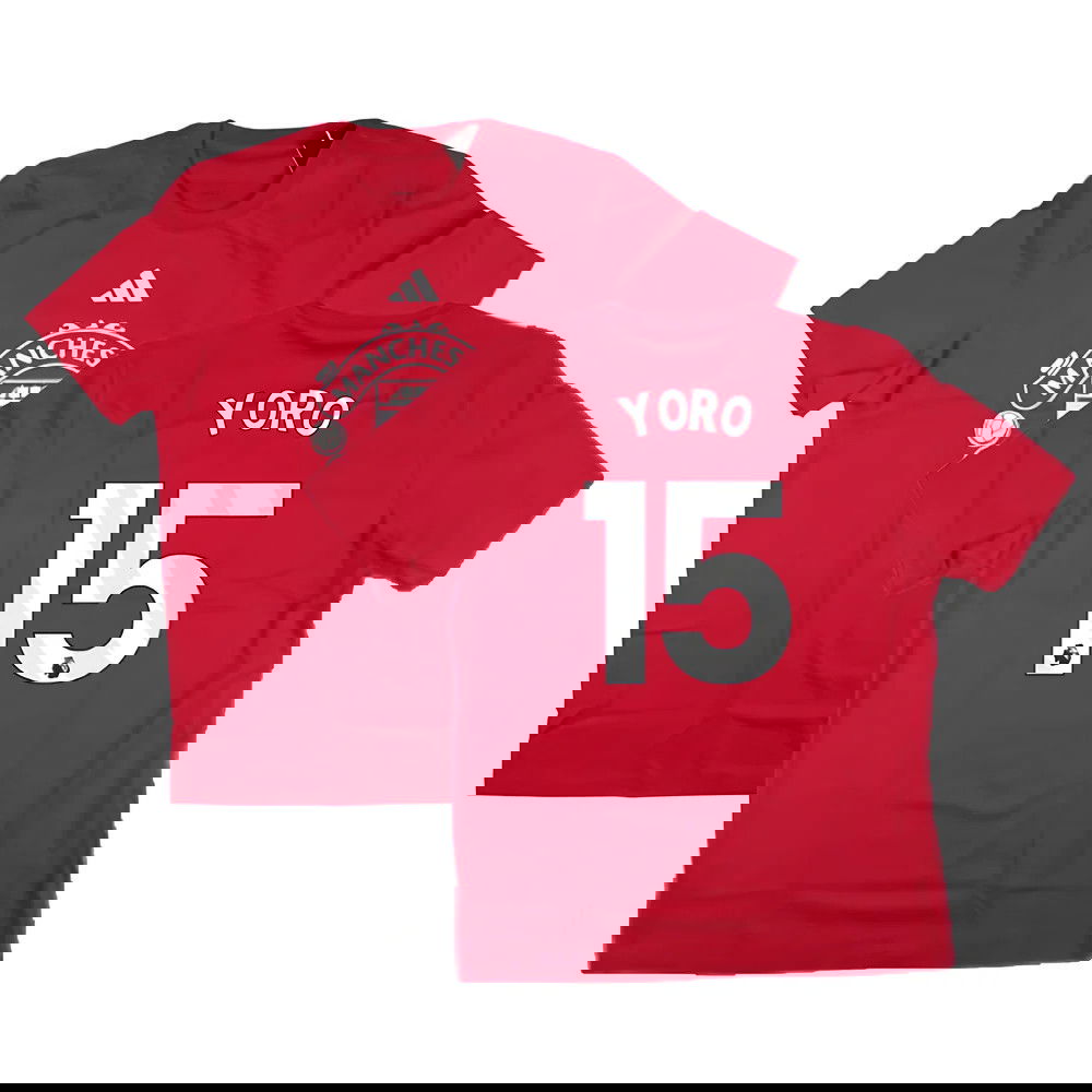 2024-2025 Man Utd DNA Graphic Tee (Red) (Yoro 15)