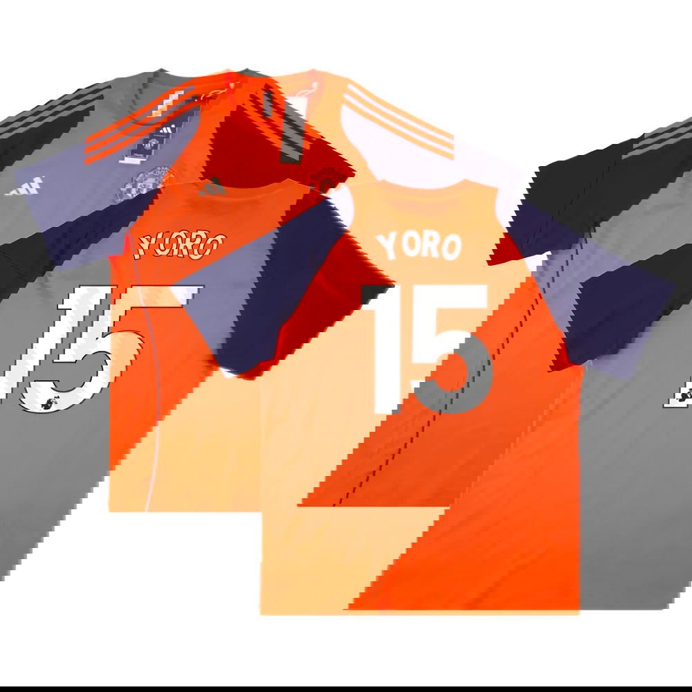 2024-2025 Man Utd Training Tee (Red) (Yoro 15)