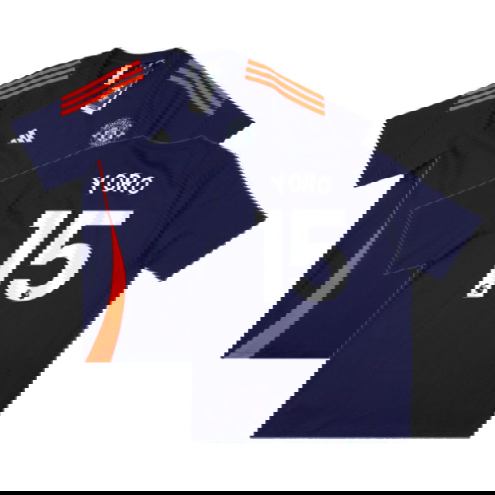 2024-2025 Man Utd Training Tee (Night Indigo) (Yoro 15)