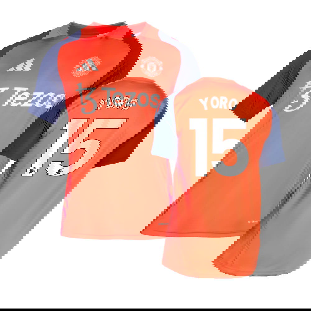 2024-2025 Man Utd Training Jersey (Red) (Yoro 15)