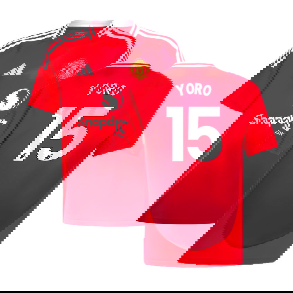2024-2025 Man Utd Home Shirt (Kids) (Yoro 15)