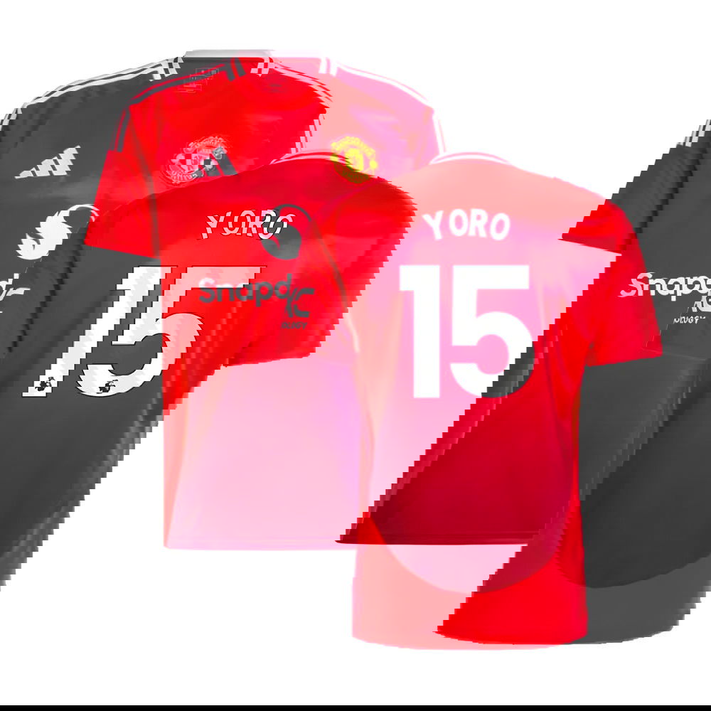 2024-2025 Man Utd Home Shirt (Yoro 15)