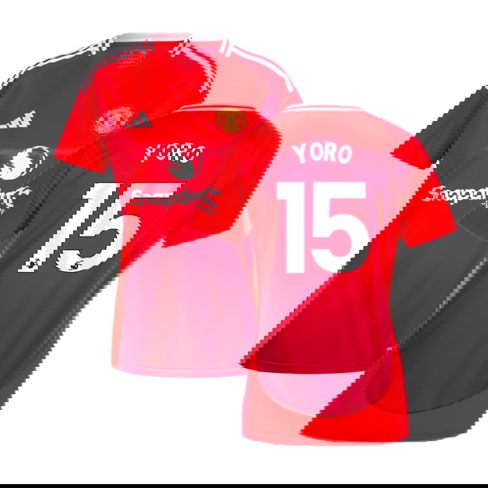 2024-2025 Man Utd Home Shirt (Womens) (Yoro 15)