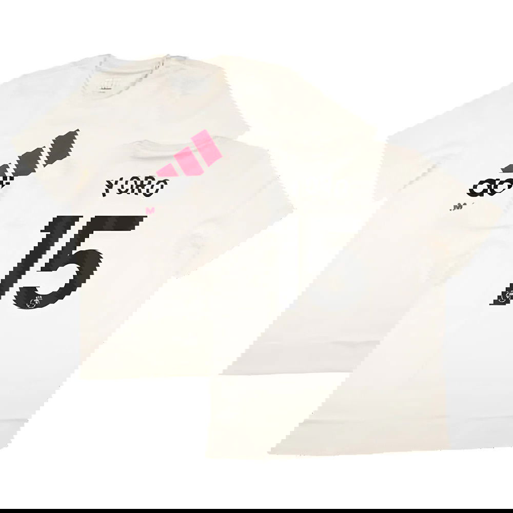 2024-2025 Man Utd SZN Graphic Tee (Cream White) (Yoro 15)