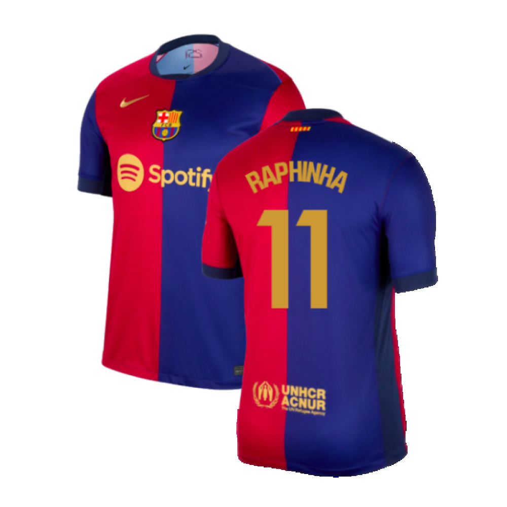 2024-2025 Barcelona Home Shirt (Raphinha 11)