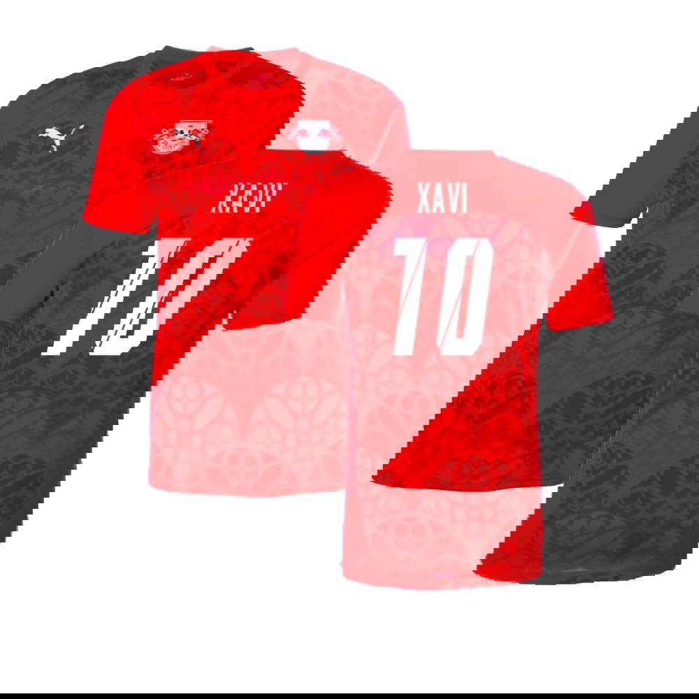 2024-2025 Red Bull Leipzig Pre-Match Shirt (Red) (Xavi 10)