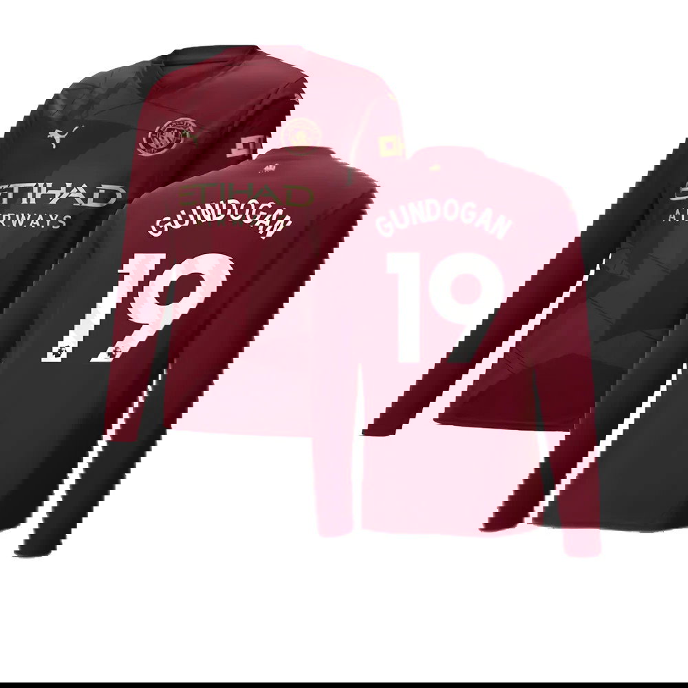 2024-2025 Man City Third Long Sleeve Shirt (Gundogan 19)