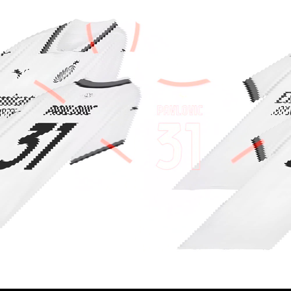 2024-2025 AC Milan Away Shirt (Kids) (Pavlovic 31)