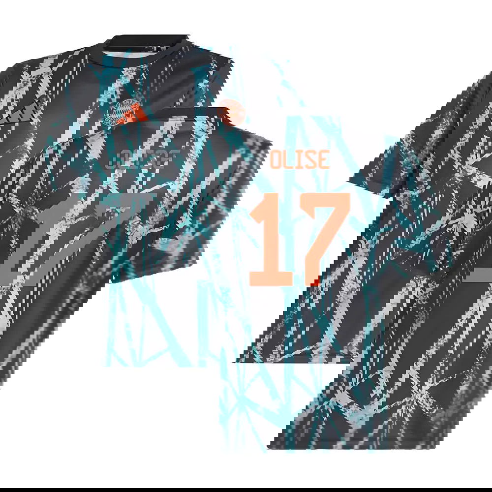 2024-2025 Bayern Munich Pre-Match Shirt (Black) - Kids (Olise 17)