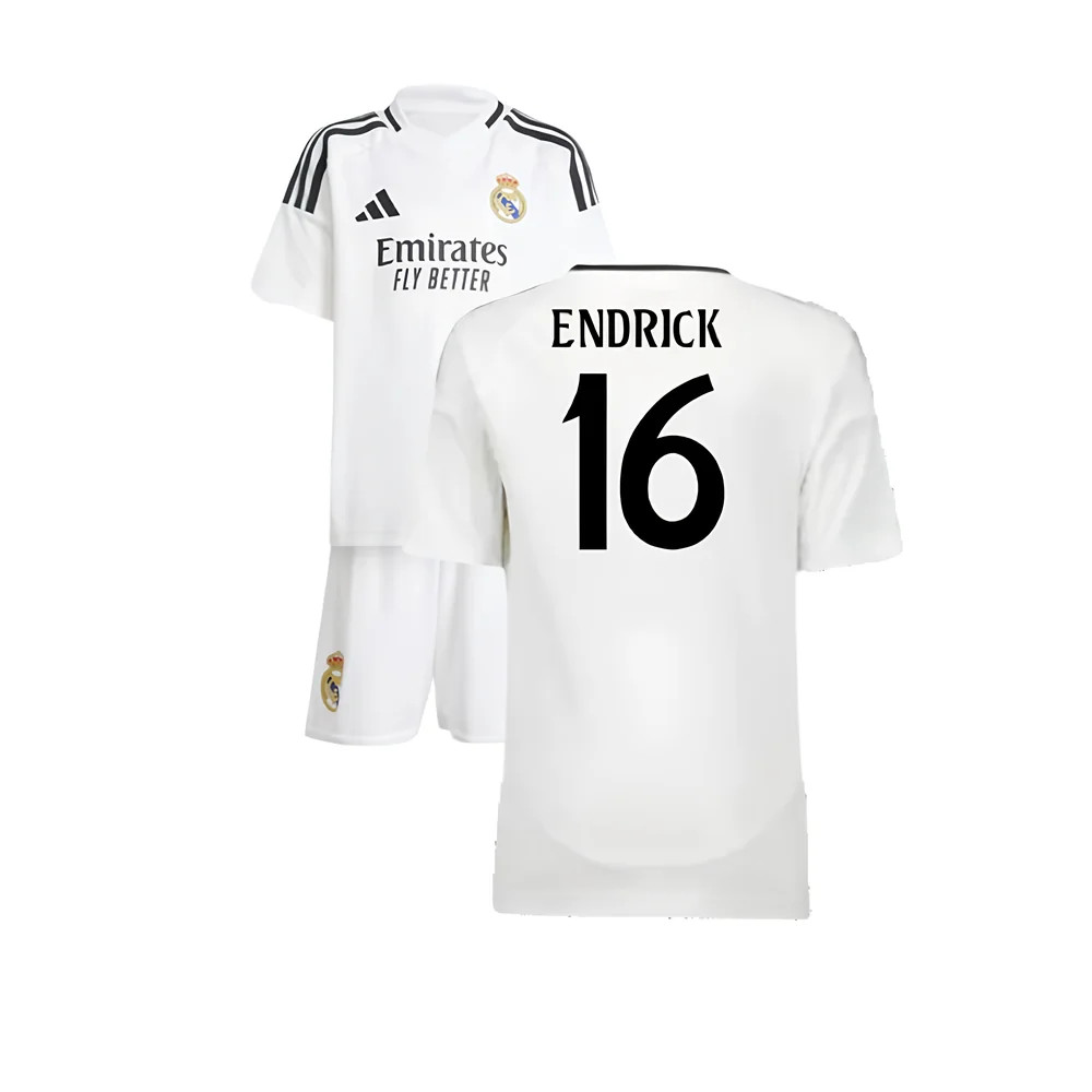 2024-2025 Real Madrid Home Mini Kit (Endrick 16)