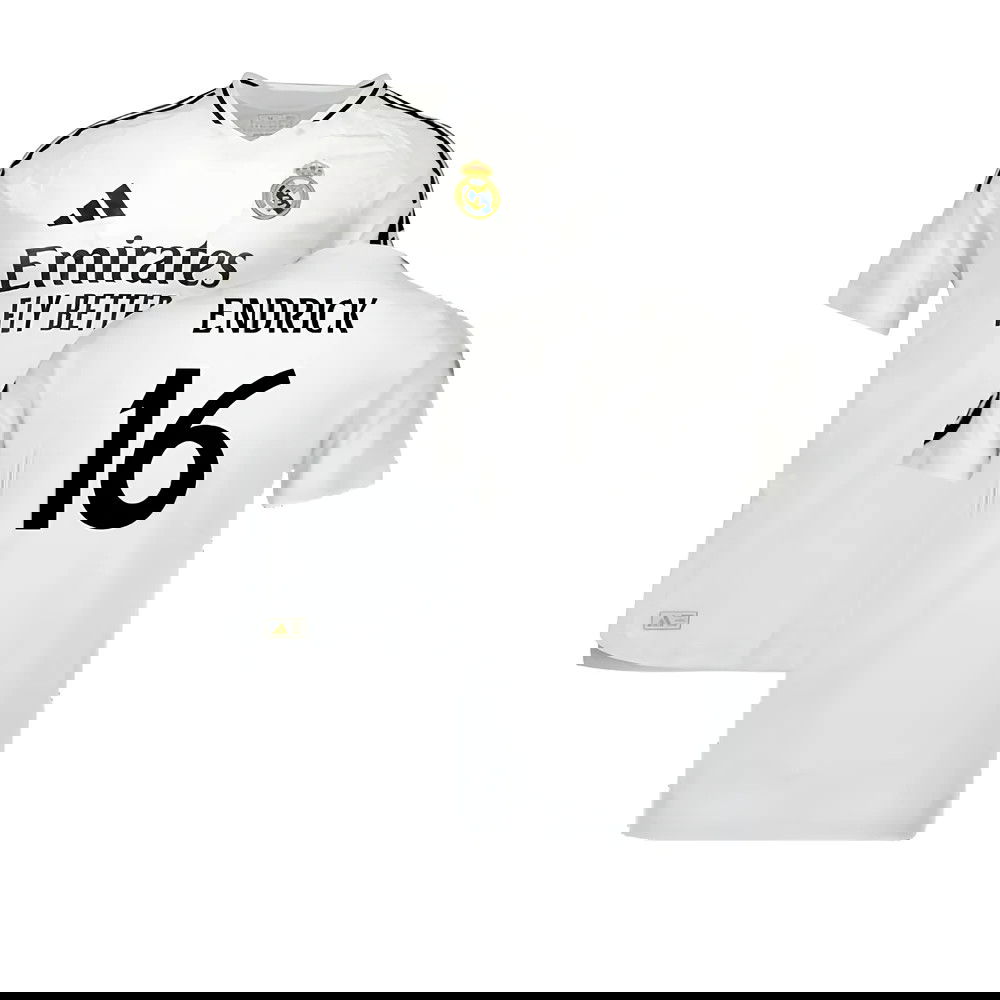 2024-2025 Real Madrid Authentic Home Shirt (Endrick 16)