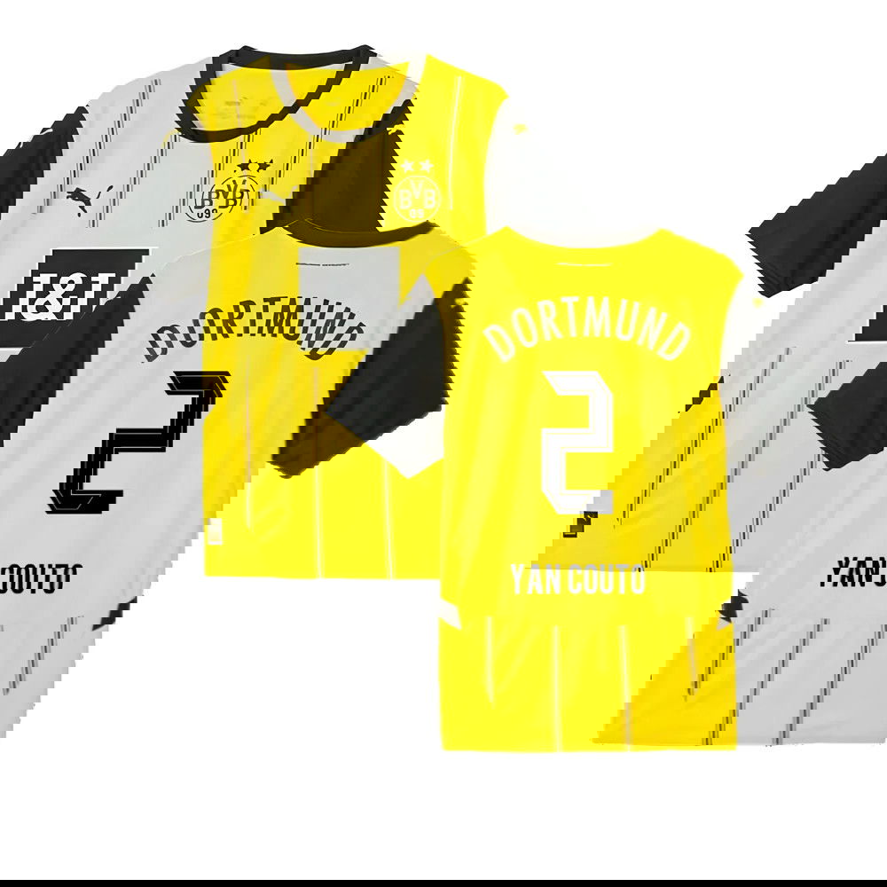 2024-2025 Borussia Dortmund Home Shirt (Yan Couto 2)