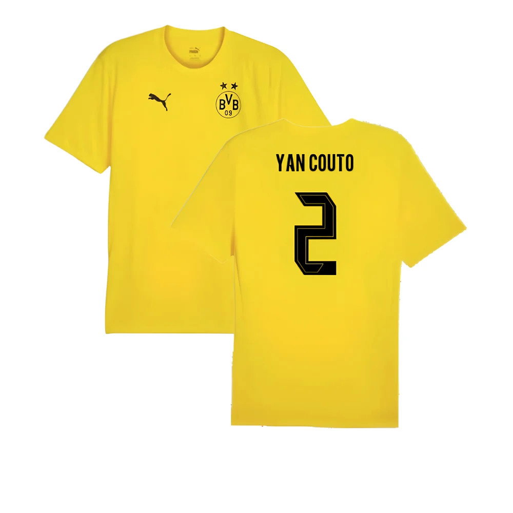 2024-2025 Borussia Dortmund Training Shirt (Yellow) - Kids (Yan Couto 2)