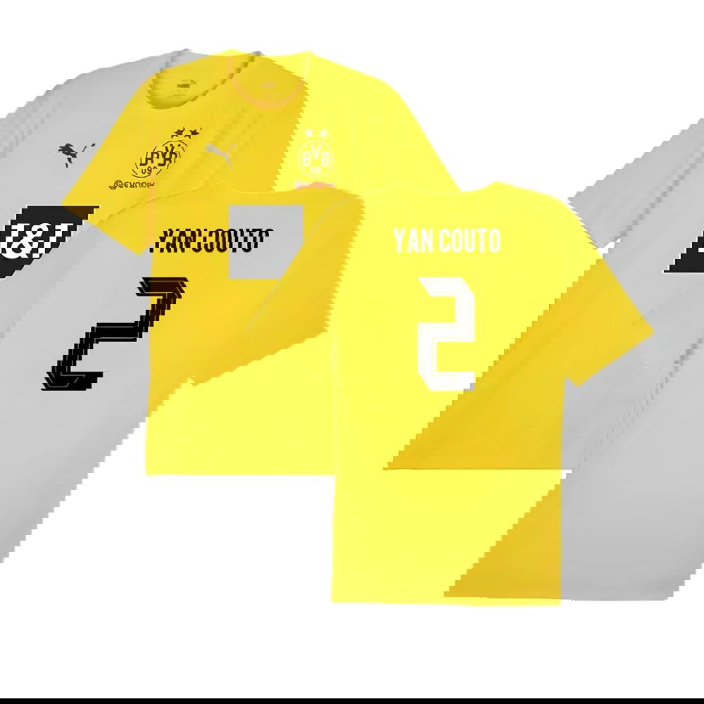 2024-2025 Borussia Dortmund Training Shirt (Yellow) (Yan Couto 2)
