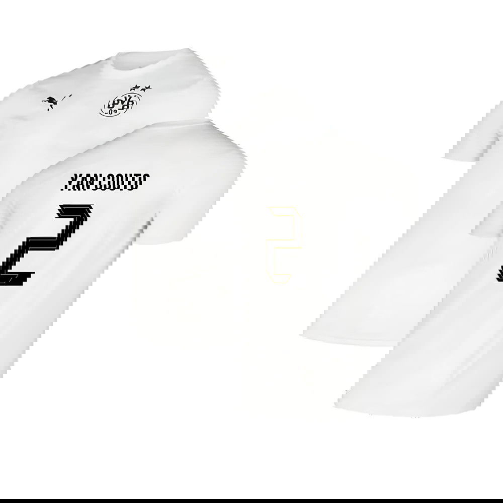 2024-2025 Borussia Dortmund Pre-Match Shirt (White) (Yan Couto 2)