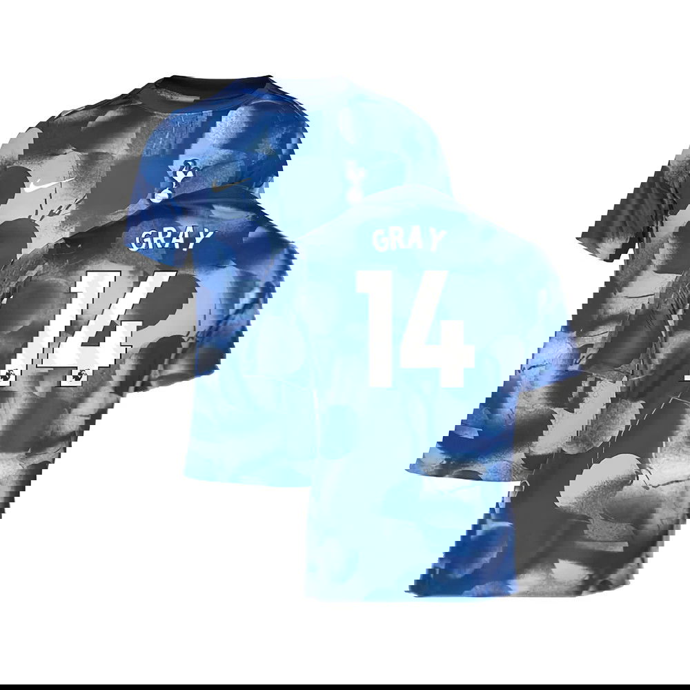 2024-2025 Tottenham Pre-Match Shirt (Binary Blue) (Gray 14)