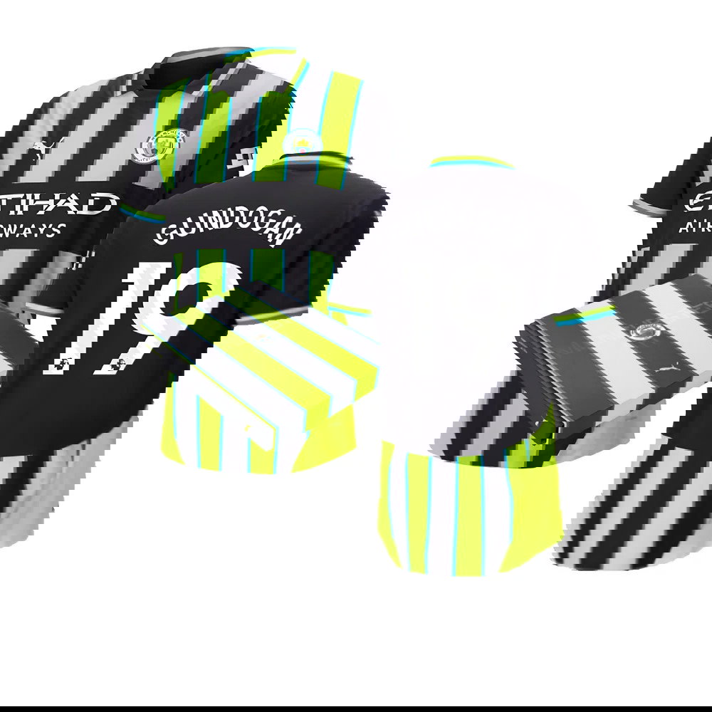 2024-2025 Man City Away Authentic Shirt w/packaging (Gundogan 19)