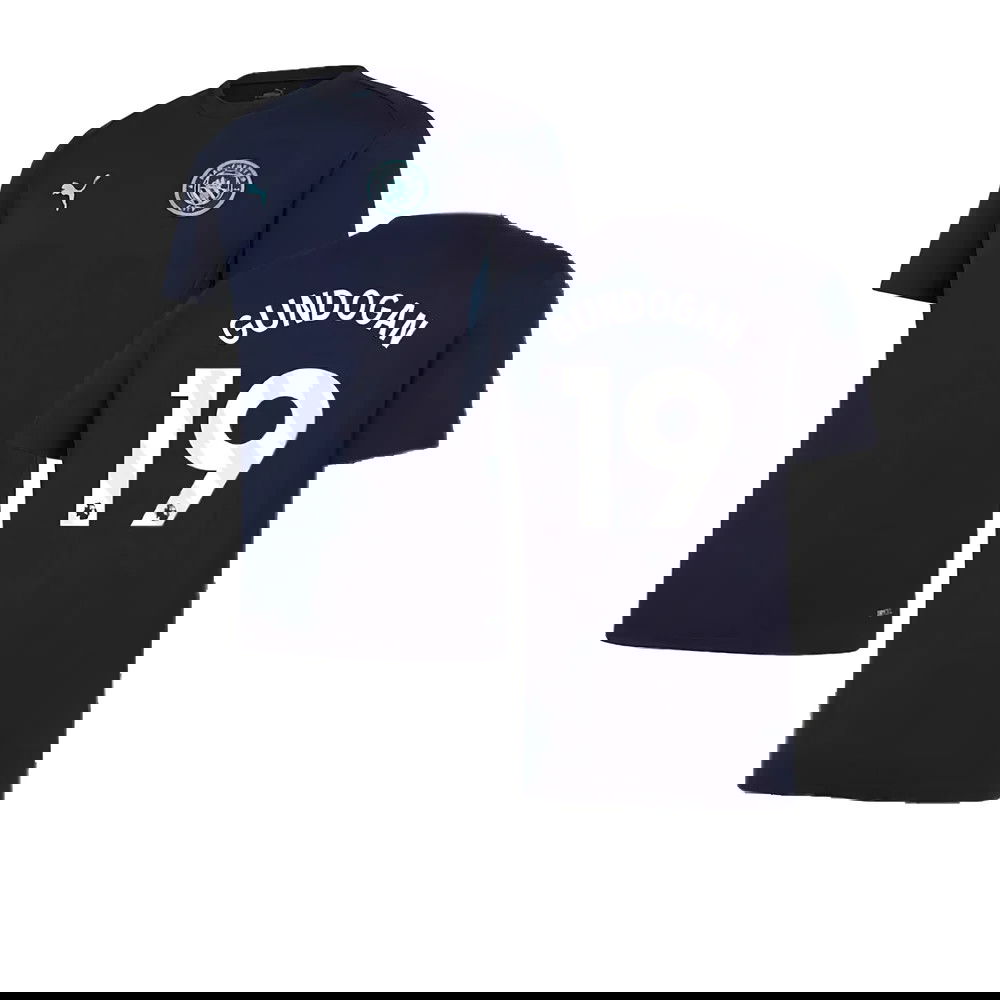 2024-2025 Man City Training Shirt (Inky Blue) - Kids (Gundogan 19)