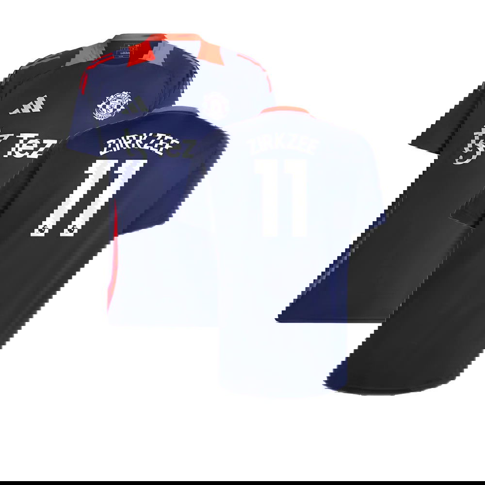 2024-2025 Man Utd Training Jersey (Night Indigo) (Zirkzee 11)