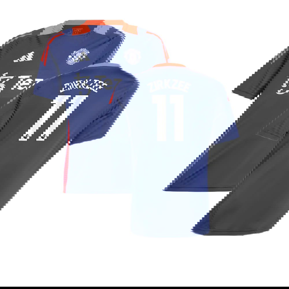 2024-2025 Man Utd Training Jersey (Night Indigo) - Kids (Zirkzee 11)