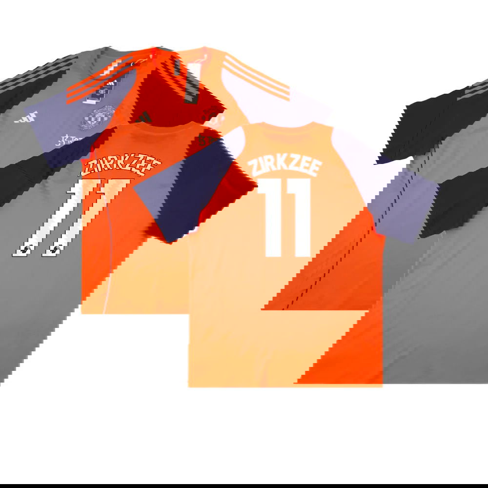 2024-2025 Man Utd Training Tee (Red) (Zirkzee 11)