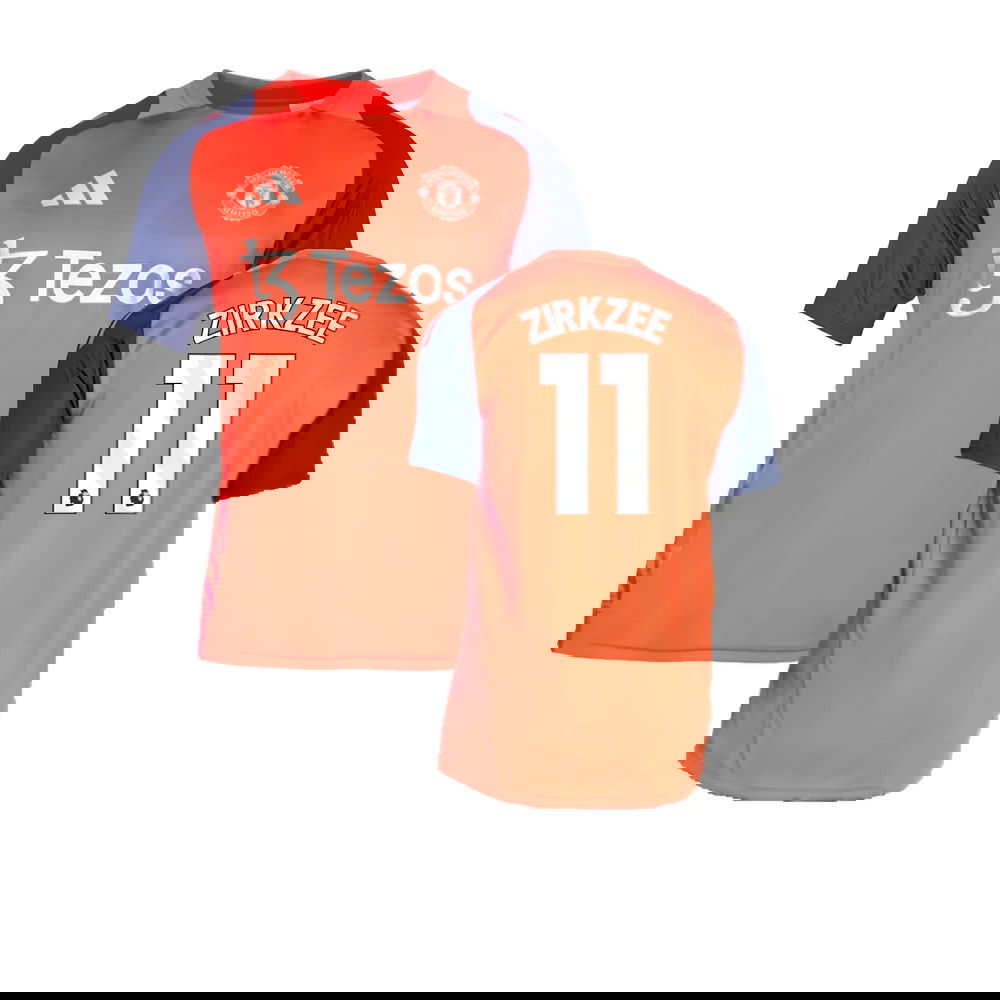 2024-2025 Man Utd Training Jersey (Red) (Zirkzee 11)
