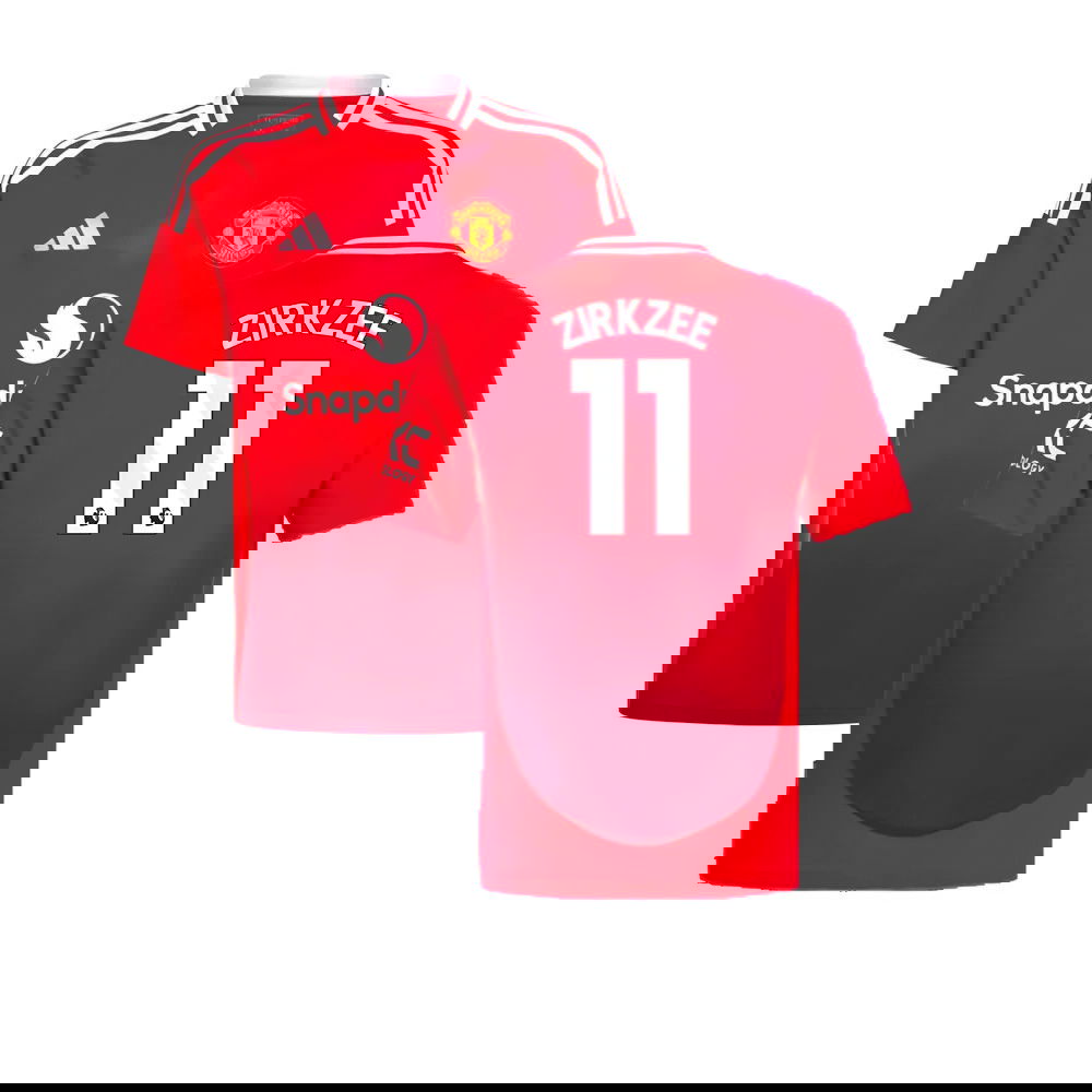 2024-2025 Man Utd Home Shirt (Kids) (Zirkzee 11)