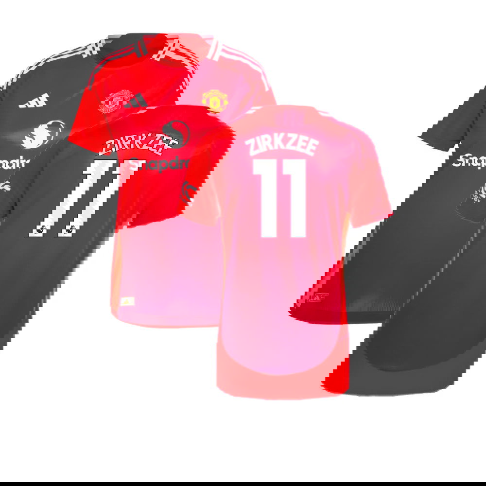 2024-2025 Man Utd Authentic Home Shirt (Womens) (Zirkzee 11)