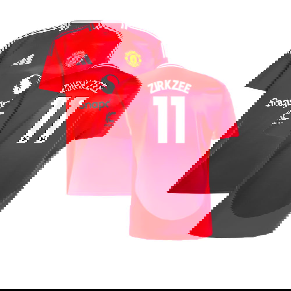 2024-2025 Man Utd Home Shirt (Zirkzee 11)